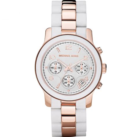 michael kors mk5464 ladies rose gold chronograph watch